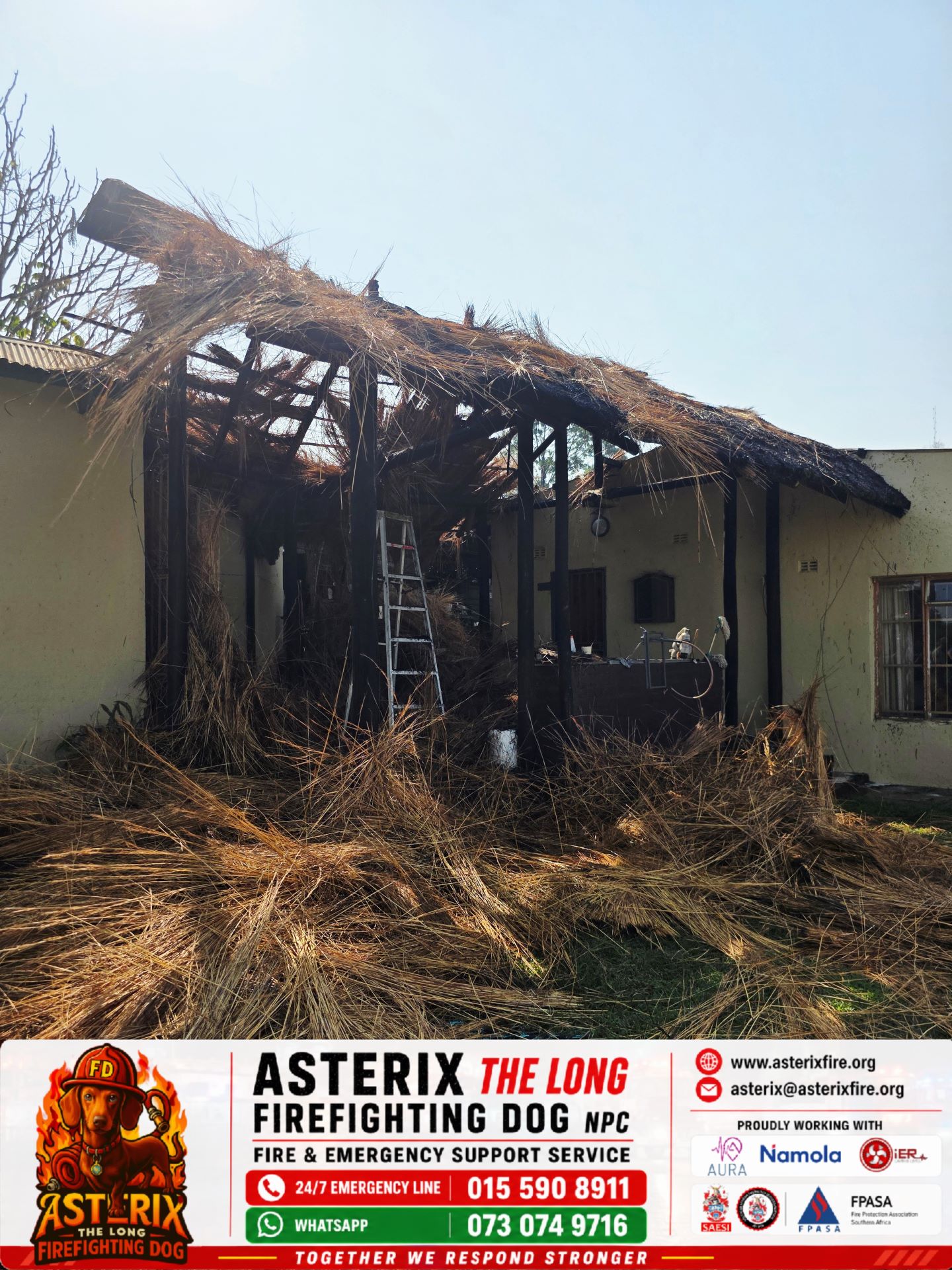 Thatch fire